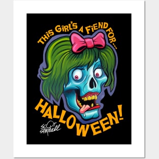 Halloween Girl Posters and Art